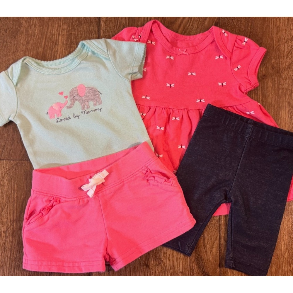 Baby Girl 3 Months Summer Clothes Shorts Dresses Outfits Loved By Mommy Bundle - Picture 1 of 13